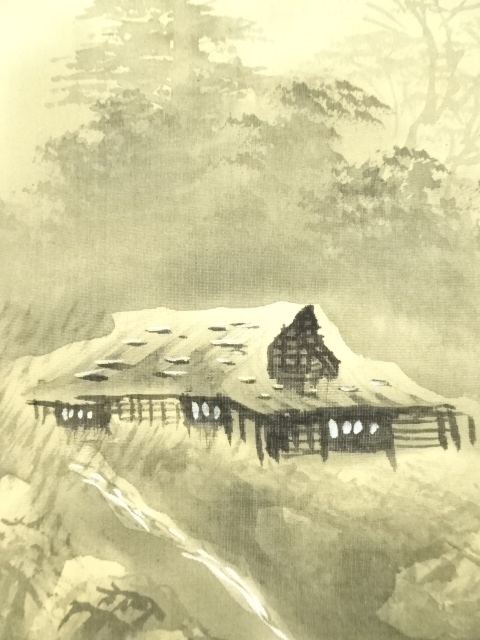 道具 ] - 道具 晴峰筆 山水図 肉筆絹本掛軸 | ネットショップ圭